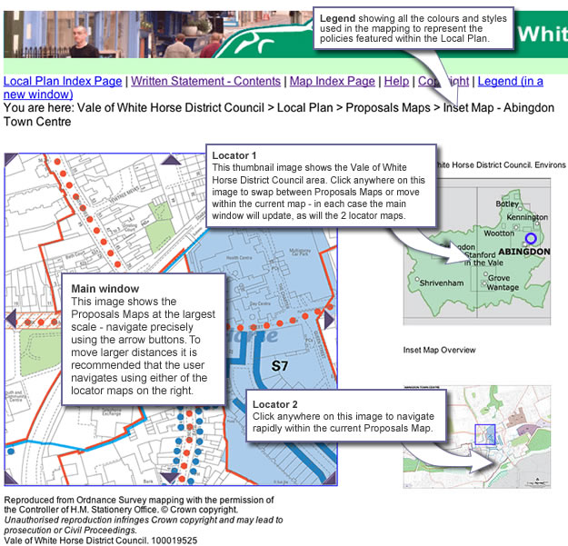 Navigating around the Interactive Local Plan maps