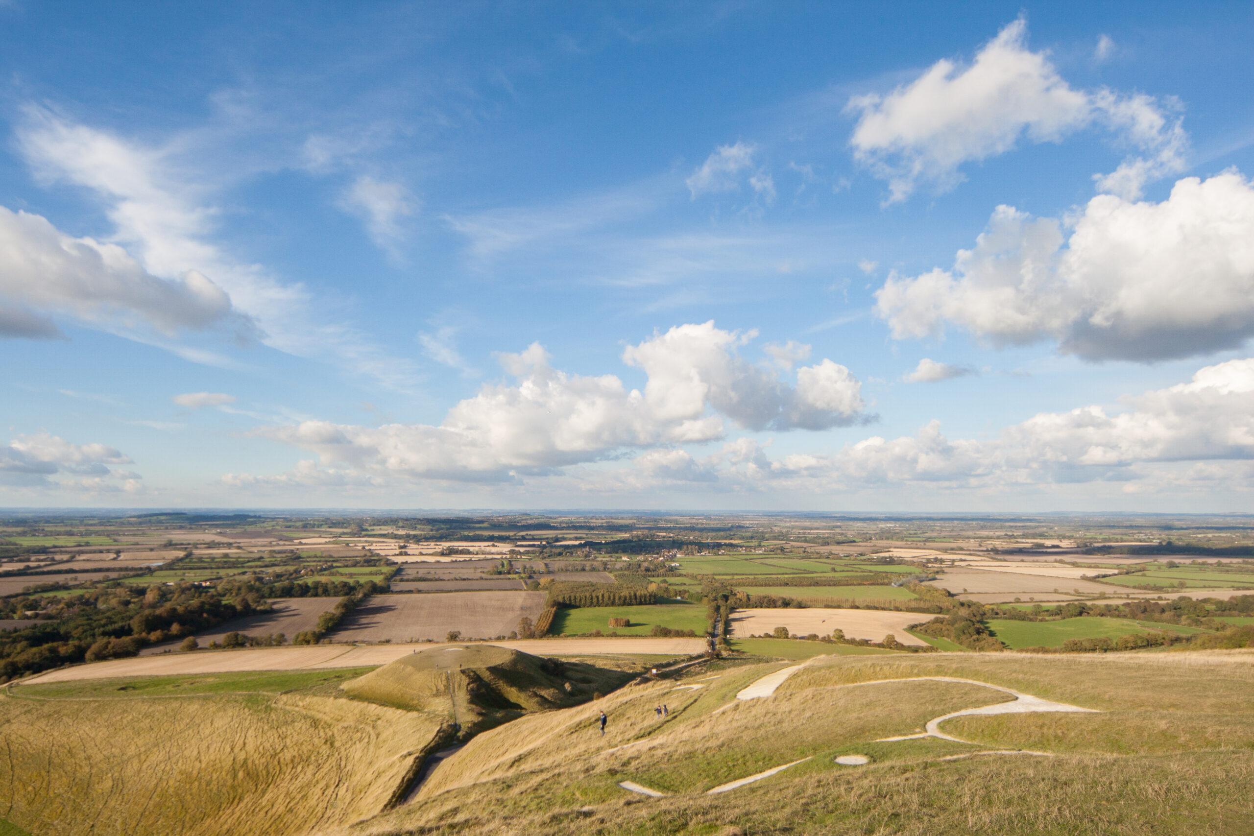 Uffington White Horse aerial view