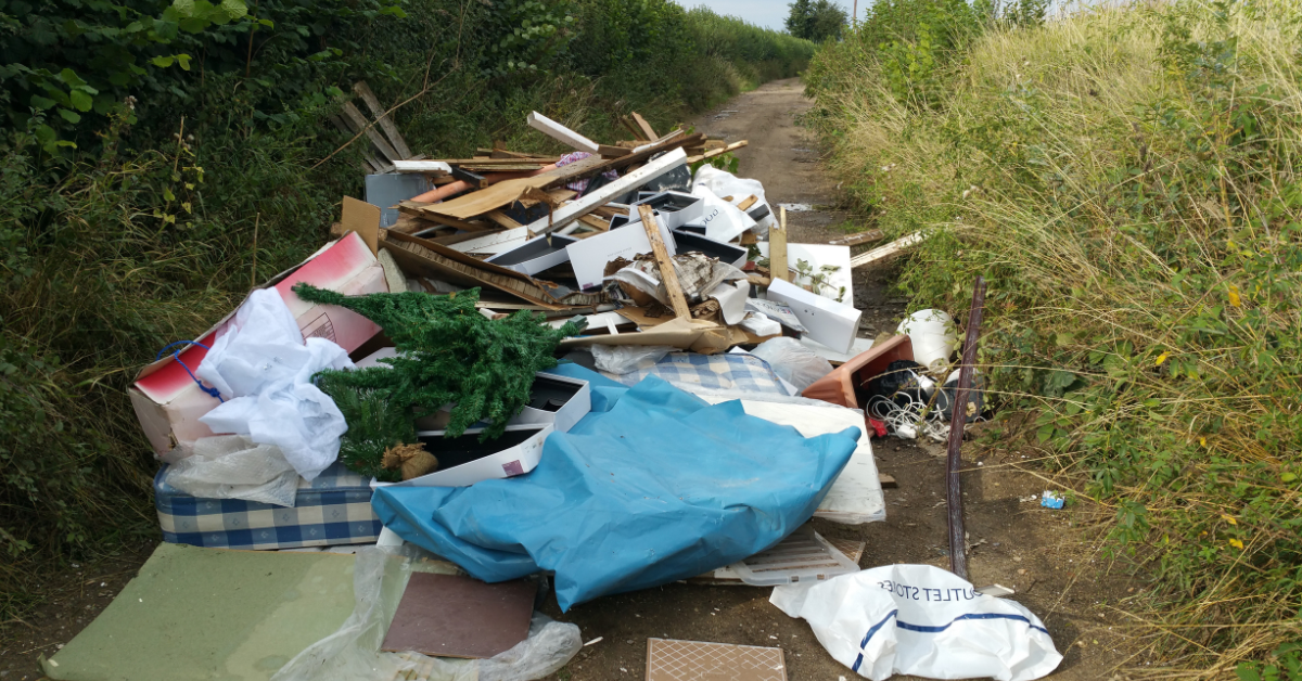 a picture of a fly-tip