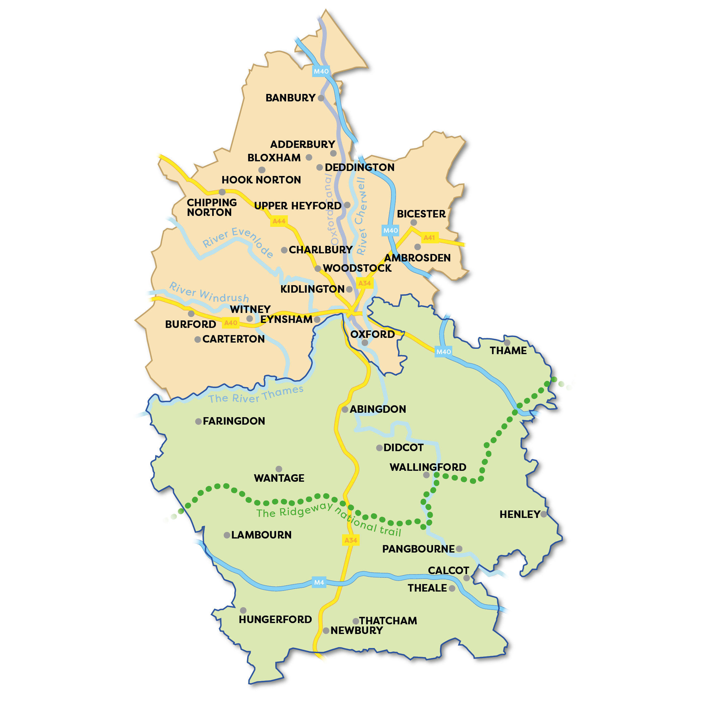 Map of proposed two new unitary councils
