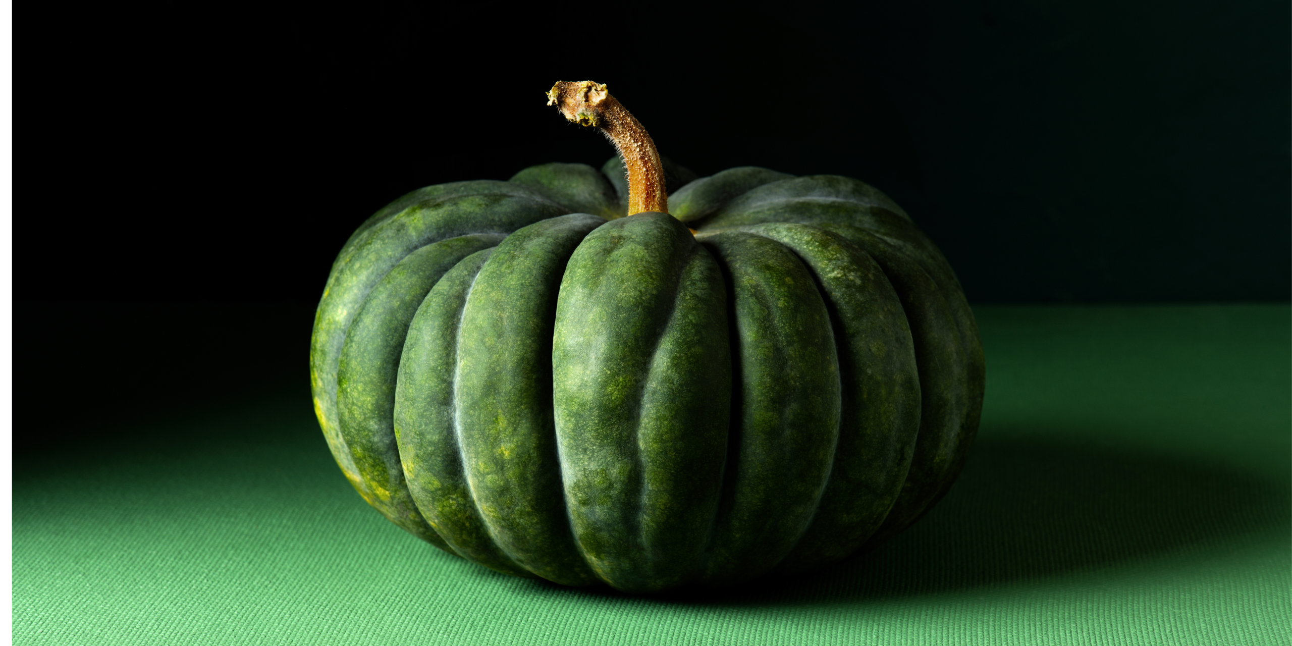 A green pumpkin