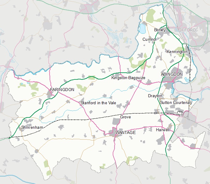 Map of Vale of White Horse Parishes