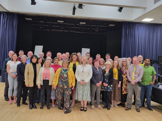 Vale Liberal Democrat councillors posing in a hall